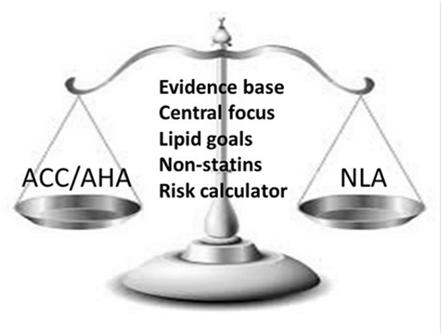 The Differences Evidence Base ACC/AHA RCT with ASCVD outcomes Meta-analyses of RCTs NLA RCT with ASCVD outcomes Meta-analyses of RCTs Selected post-hoc analyses of RCT Observational epidemiologic