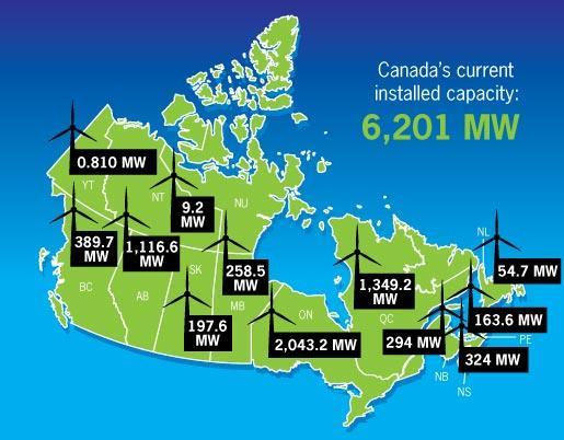 Canadian Wind Energy Source: