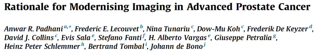 Better imaging needed: Volume and distribution of mets influences prognosis Volume and