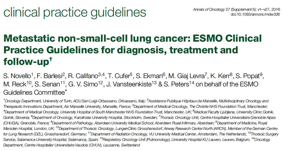 1 st line chemotherapy and contribution of targeted agents in non-driver addicted NSCLC Historical management Role of histology in treatment selection 1 st line management of