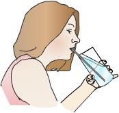 Swallowed air can result from chewing gum, drinking through a straw or drinking carbonated drinks. It is important to eat meals regularly; skipping meals actually increases gas!