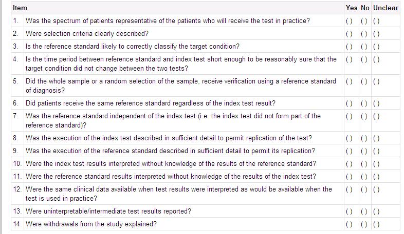 Inborn problems in study evaluation criteria Performing the reference standard in all patients would require an autopsy