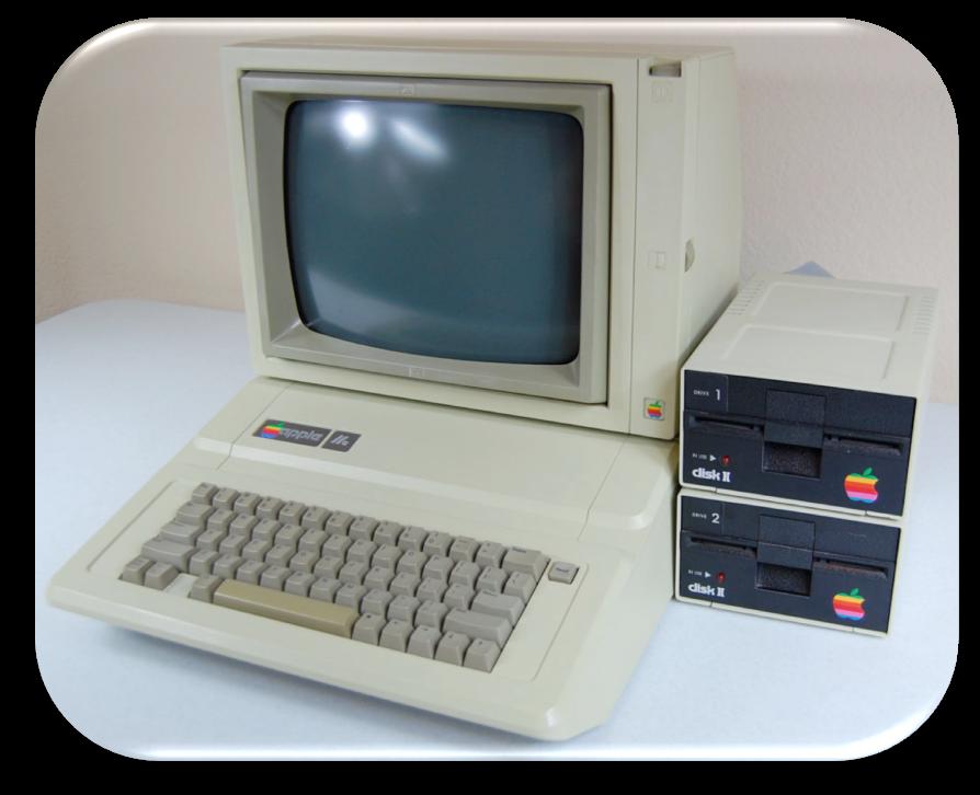 in Vermont 3/21/16 Apple IIe with 64 K of RAM, no hard drive, and