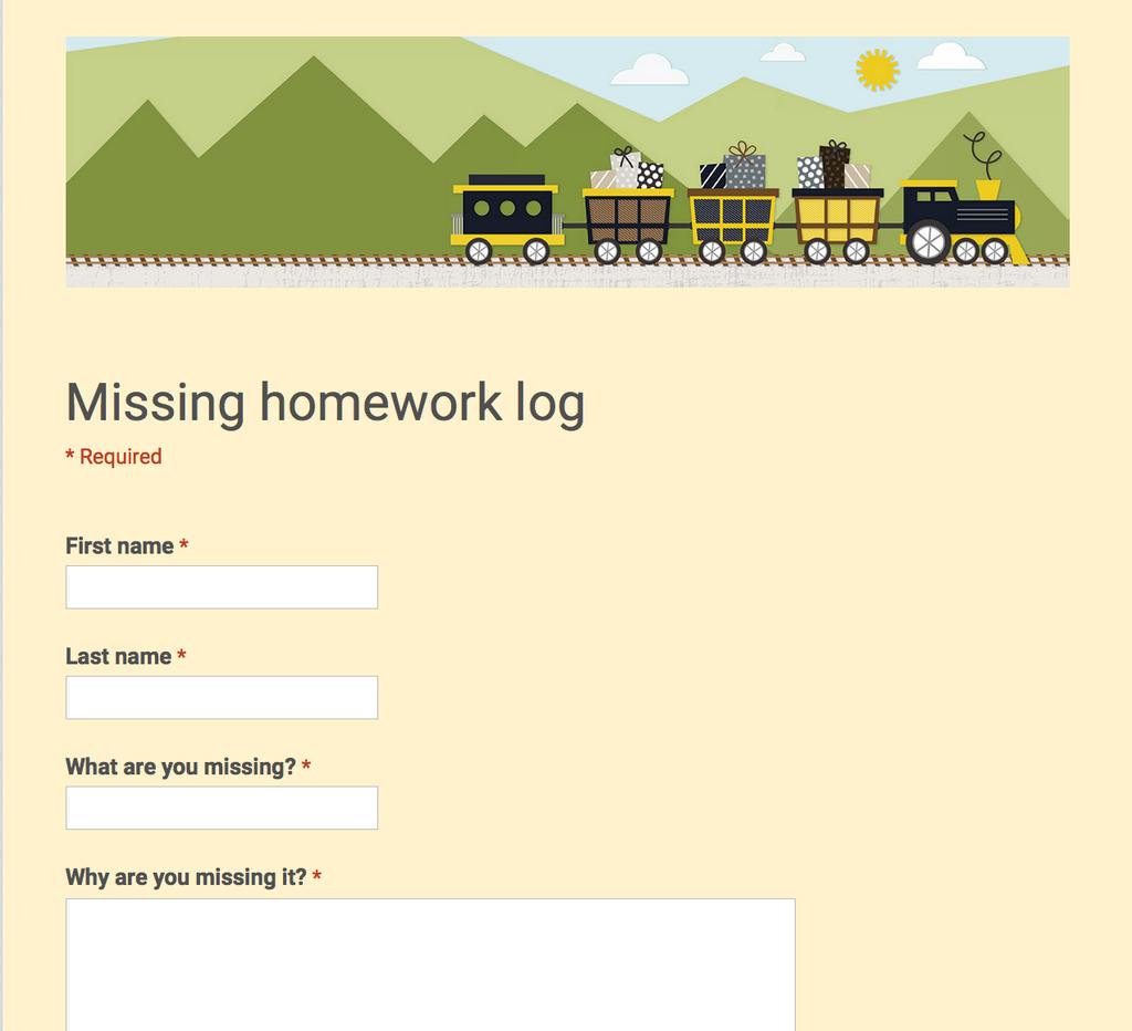 Collect Data with Google Forms