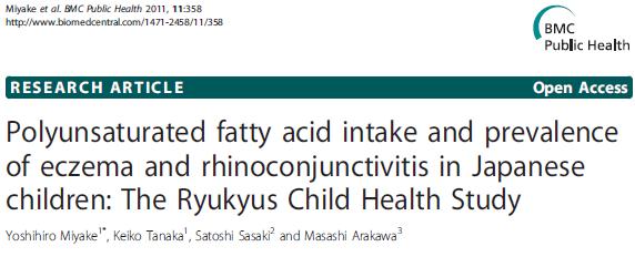 More studies and more confusion The Ryukyus Child Health study 23,388 schoolchildren (6-15 yrs.