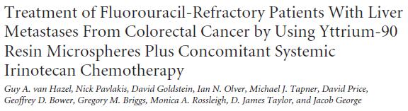 salvage therapy, OR In combination with early-line chemotherapy, OR As down-staging to