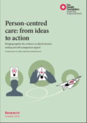 Person-centred Care providing care that is respectful of and responsive to individual patient preferences, needs, and values and ensuring that patient values guide all clinical decisions Institute of