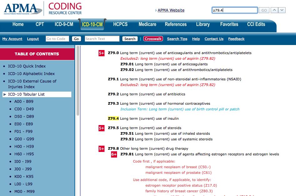 APMA [Web site]. Coding Resource Center.