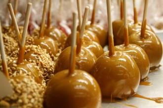 Caramel Apples Apples on a stick dipped in hot caramel and cooled Can have toppings (i.e., nuts, chocolate) Typically consumed as treats around autumn holidays (i.
