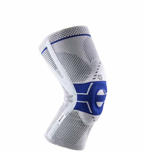 GenuTrain P3 Corrective strap Can be individually adjusted for optimal knee cap control Musclerelaxing pad Reduces the lateral pull at the patella, reduces pain Corrective