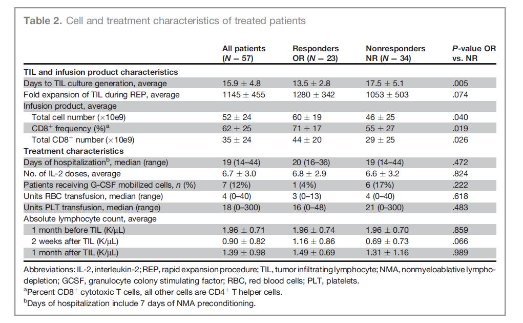 Shorter Duration of Expansion and Infusion of more CD8+ Cells is Associated with Better