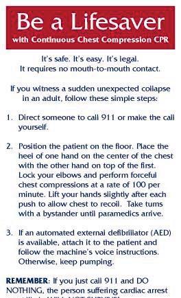 Call 911 CO-CPR AED if