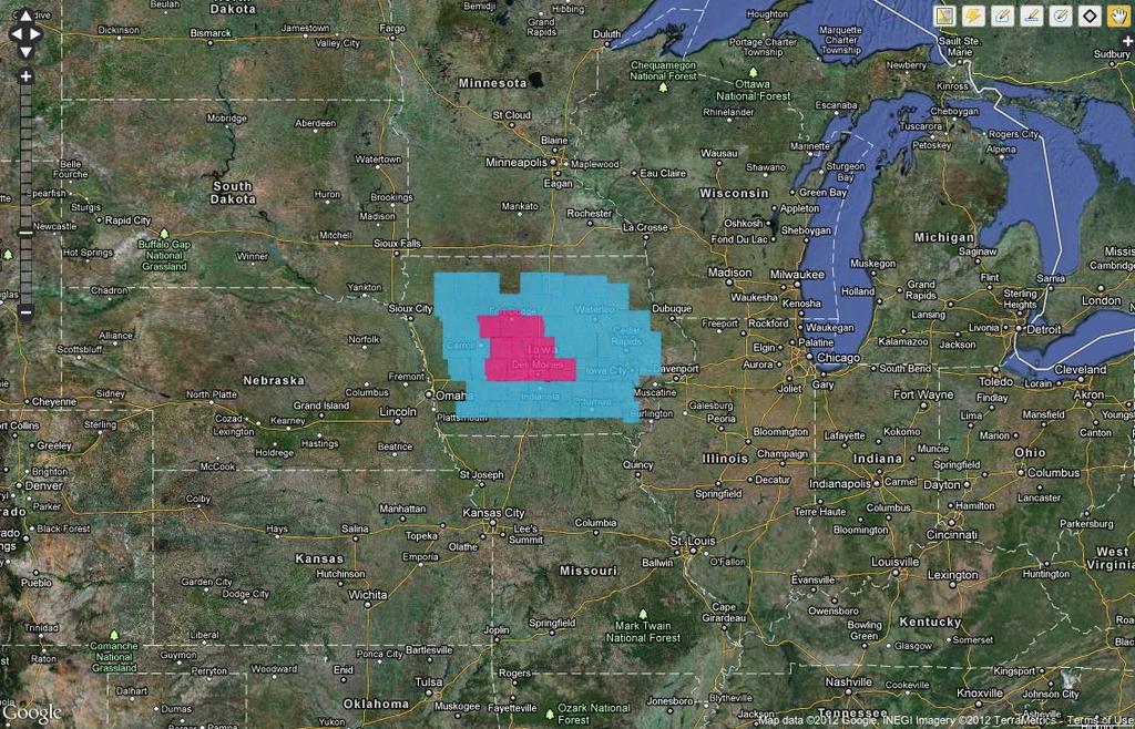 IOWA OUTBREAK: NINE INFECTED COUNTIES Where Bovine Swine Sheep/Goats Operations Infected Zone (pink) 181,106 1,567,560 18,690 3,108 Buffer Zone (blue) 1,927,955 11,423,618 133,979 23,723 Total