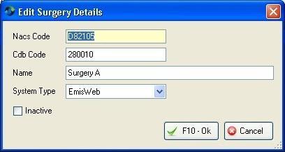 Surgeries Manager Before you begin registering patients to the Medicines Manager service, you will need to set up the surgeries. Currently these are only limited those using EMIS Web.