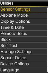 MENU OPTIONS Basal and Bolus options are now on the Menu You will now select Status to see