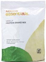 MEET THE PRODUCT ARBONNE ESSENTIALS PROTEIN SHAKE MIX For Daily Health Arbonne Essentials Protein Shake Mix has a perfectly balanced blend of vegan protein from pea, rice and cranberry, as well as