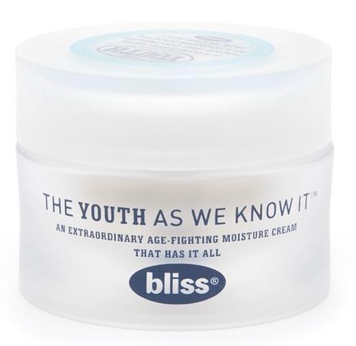 BLISS: The Youth As We Know It Product Description: An extraordinary anti-aging eye cream, formulated with the ten most important age-fighting ingredients.