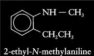 Naming Aromatic Amines Compounds are named as substituted anilines Simplest aromatic amines An italic N is used to indicate that an alkyl group is attached to the nitrogen and not to