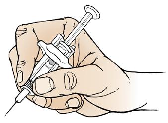 Figure 7 Do not apply pressure to the plunger head until you are ready to begin your injection.