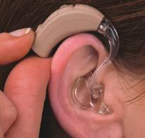 To insert the earmold, hold it with your thumb and forefinger on the outer side near the tubing. Gently insert the canal tip into your ear canal.