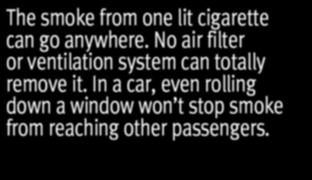 Thirdhand smoke is the residue from cigarettes and cigars that lingers on surfaces such as personal clothing, rugs, furniture, and car interiors.