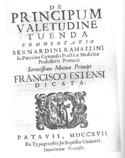 Bernardino Ramazzini (1633-1714) Author of the first comprehensive occupational medicine text in 1700.