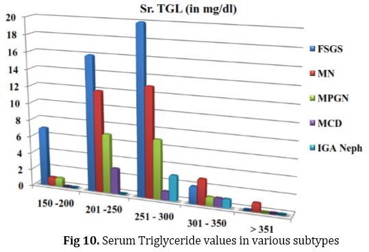and FSGS group, 50% and 48.8 % respectively, and lower values were seen in MN (63.3%), MCD (60%) and MPGN (56.