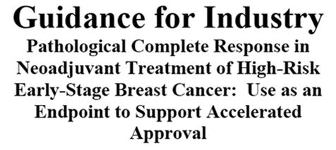 pcr = no invasive cancer in breast and lymph nodes Cortazar, et al.