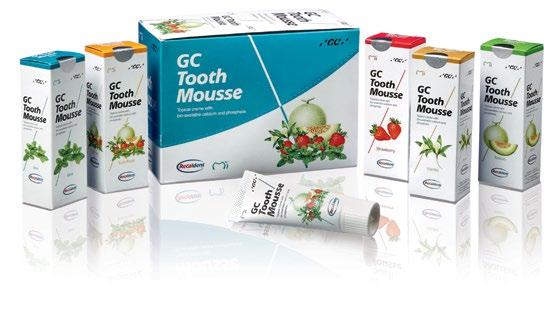 Mint, 4 x Strawberry, 2 x Vanilla 40g tube (35ml) Also available in a mint only 10 pack. New Zealand stocks only GC Tooth Mousse Plus Mint 10 pack.