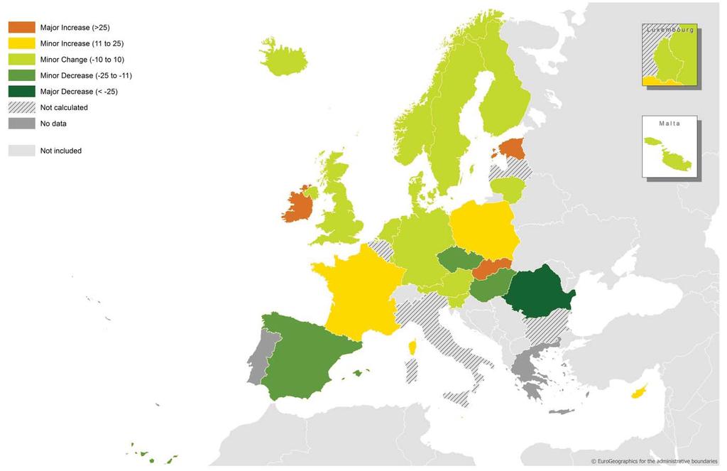 Surveillance of seven priority food- and waterborne diseases in the EU/EEA Figure 1.2.
