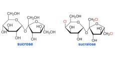 Examples of artificial sweetners: (modified sugars) 1-Aspartame: an artificial, non-saccharide (dipeptide) sweetener used as a sugar substitute in some foods and beverages.