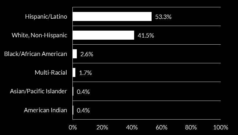 Figure 1: Race/Ethnicity The age of the youth participating in restorative justice ranged between 10 and 18 8, and the