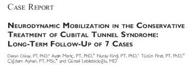 If Yes what : _Cubital Tunnel Syndrome PICO Patient/Problem Intervention Comparison Outcomes In patients with Cubital Tunnel Syndrome, does nerve