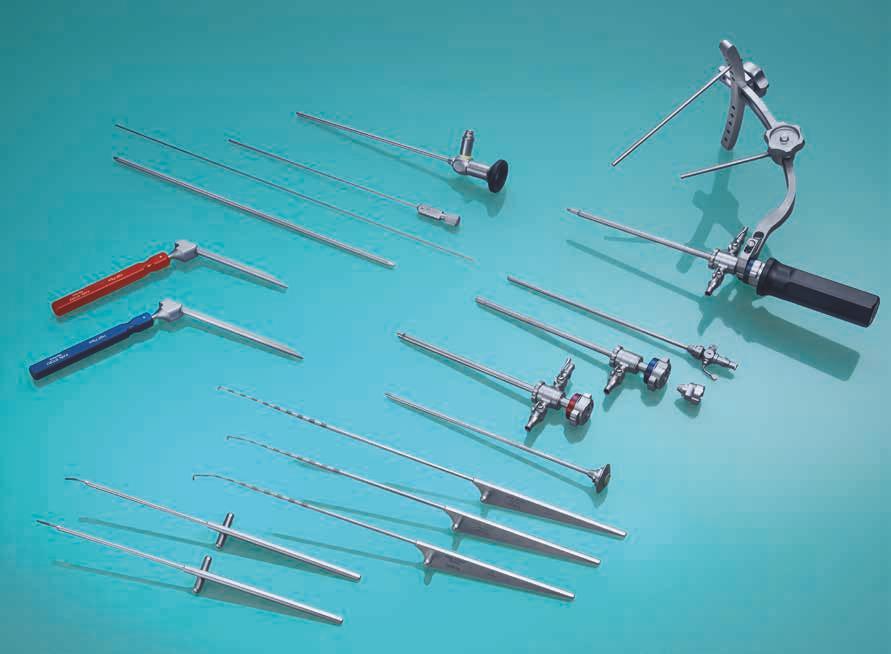 Special features Special sheaths for hip arthroscopy, with a diameter of 5.5 and 6.0 mm, and 13.
