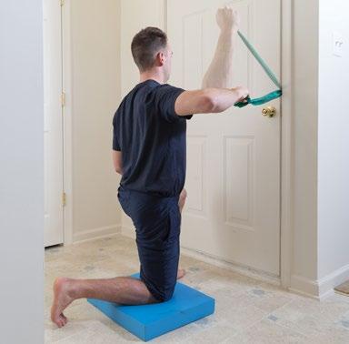 How to perform: Keeping your shoulders down and back, rotate your forearm forward towards the floor, making certain to keep the elbow in place while you rotate.