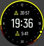 3.30. Sunrise and sunset alarms The sunrise/sunset alarms in your Suunto Spartan Trainer Wrist HR are adaptive alarms based on your location.