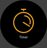 Timers Your watch includes a stopwatch and countdown timer for basic time measurement.