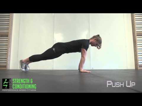 Pushups Modifications: on the knees,