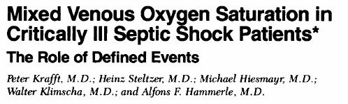 Only 1% (of septic shock pts) had a ScvO 2 < 5% van Beest et al.