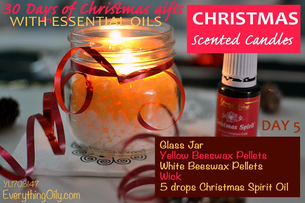 Day 5; christmas scented candles This recipe is so simple and these candles are the prettiest ever.
