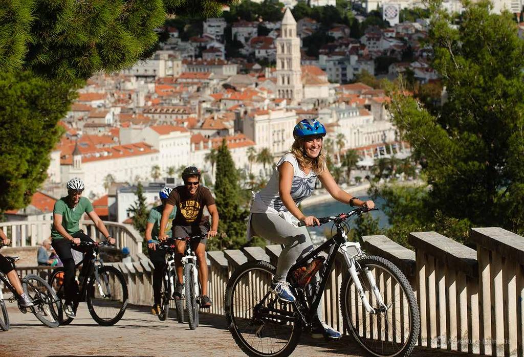 Cycle by the beautiful coastline of Dalmatia, which offers beautiful Mediterranean scenery and ancient history surroundings!