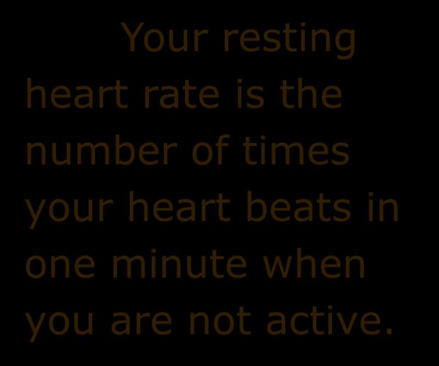 Monitoring Your Progress Resting Heart Rate Your resting heart rate can also be used to evaluate your progress.