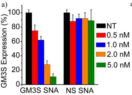 Concentration Dependent Down-Regulation of GM3S in