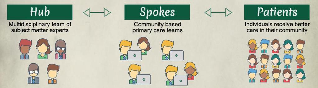 One to Many Hub and Spokes participate in virtual grand rounds,