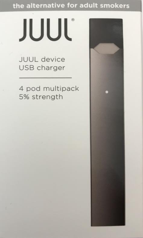 JUUL pods Detachable pods through which aerosol is