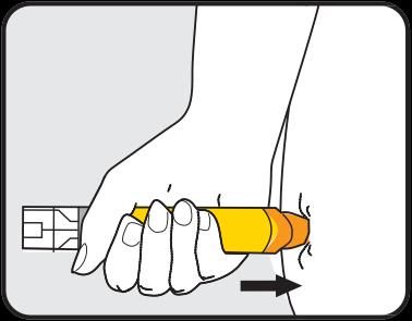 3 PUSH DOWN HARD until a click is heard or felt and hold in place for 10 seconds. Remove EpiPen. Massage injection site for 10 seconds. Instructions are also on the device label and at: www.allergy.