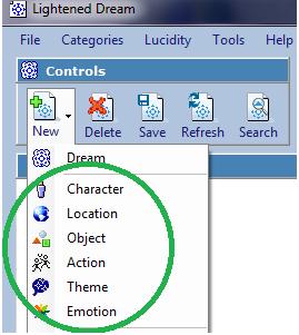 Categories Creating a new category item To create a new category item, simply click on New and select one of the