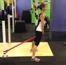 Your legs should be straight but not locked and you should feel resistance in your hamstrings.