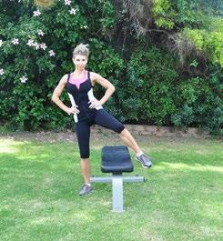 Warm Up Exercise #4 - Step Over Preparation: If you have access to a bar, pole or bench use that as a prop,