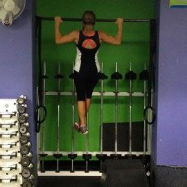 Assisted Pull Up (Wide Grip) Preparation: Step up and grasp bar with wide overhand grip. Step down onto assistance lever or platform.